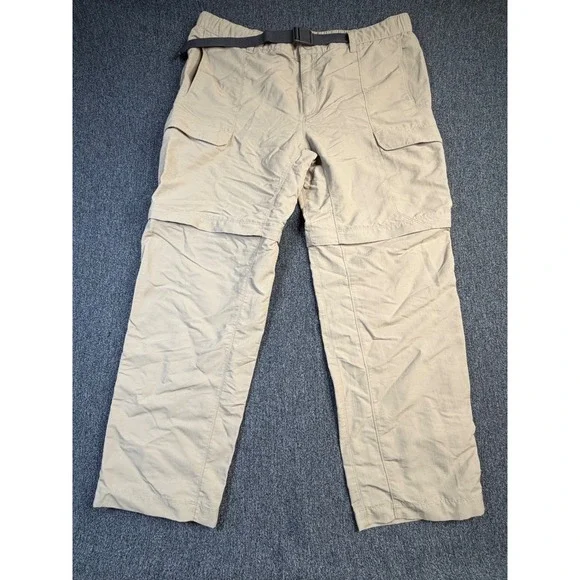 The North Face Mens XXL Paramount‎ Peak II Convertible Cargo Hiking Pants Khaki
