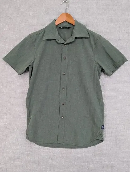 The North Face Shirt Mens Small Green Button Up Short Sleeve Outdoor -0725F150