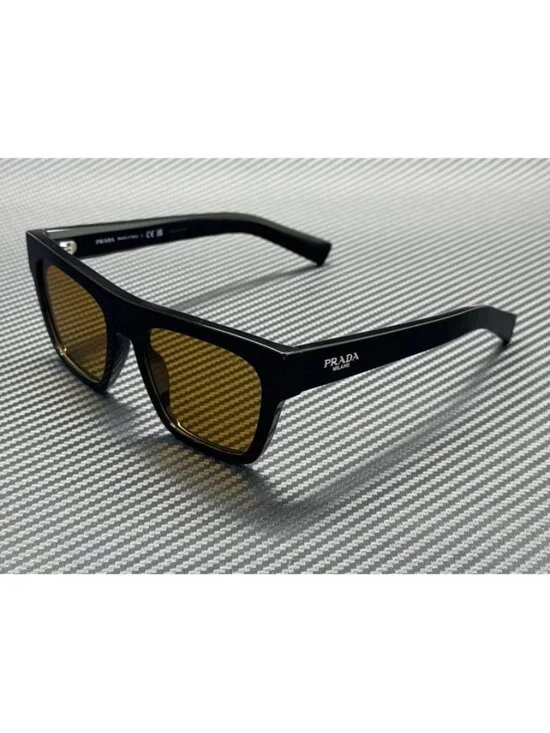 New PRADA Men  Black Sunglasses 54-19-140
