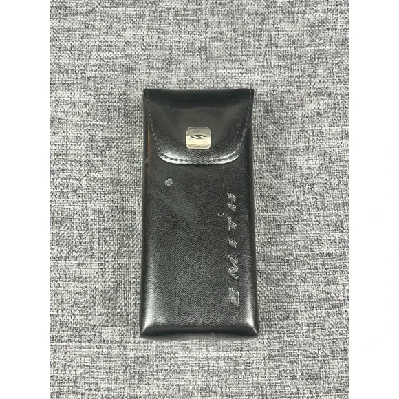 Vintage Smith Optics Black Faux Leather Hardshell Sunglasses Case Snap Closure