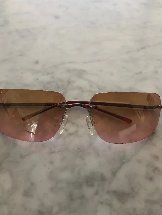 NEW SAMA EYEWEAR SUNGLASSES MODEL RUSH-88 IN BROWN COLOR RIMLESS
