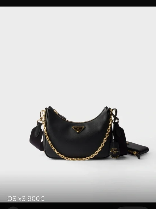 Prada Re-Edition 2005 Saffiano Leather Hobo Bag