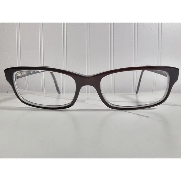 Ray-Ban Eyeglasses Frames RB5187 5076 Gray Brown Acetate Rectangular 52-16-140
