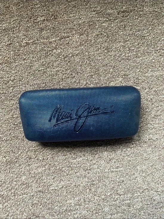 Maui Jim Shoreline Sunglasses & Case in Navy Blue
