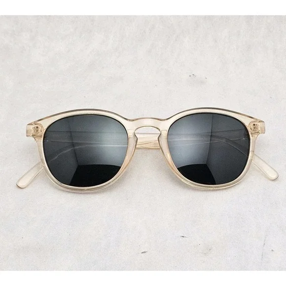 EUC Sunski Yuba Sunglasses Clear Forest  Polarized Green-tinted Lenses