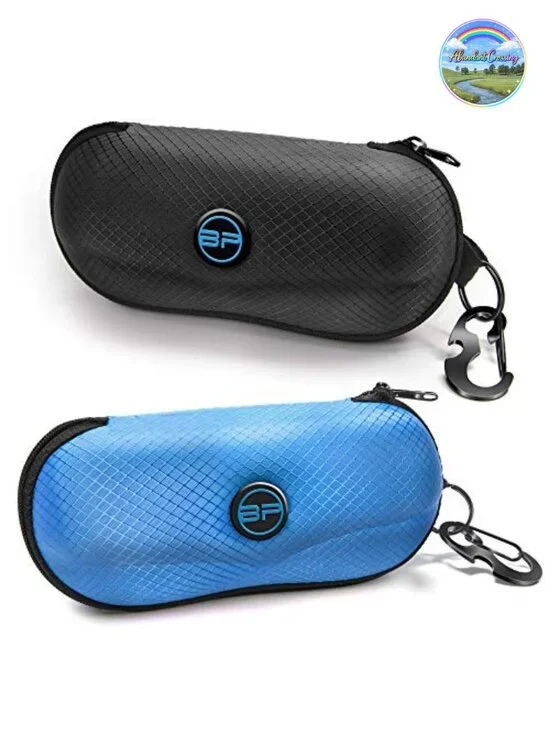Semi Hard EVA Shell Sunglasses Case with Belt Clip & Carabiner