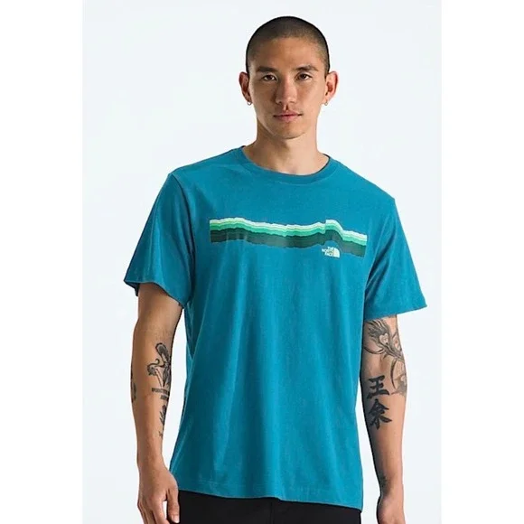 NWT THE NORTH FACE EVOLUTION TEQUILA SUNRISE T SHIRT MENS‎ SMALL