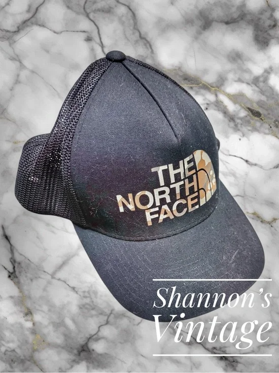 The North Face Camo Logo Snap Back Trucker hat
