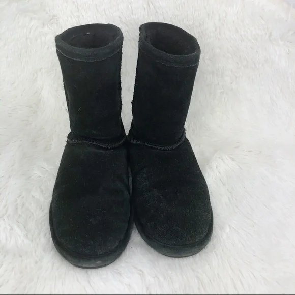 BEARPAW Emma Youth Suede & Sheepskin Boots