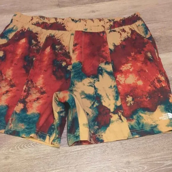 NWT Mens The North Face Class V Pull On Nylon Climbing Shorts Muticolor Size xxl