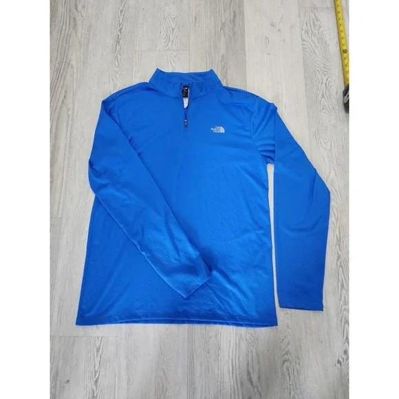 The North Face Men's M‎ Pullover Quarter Zip Royal Blue