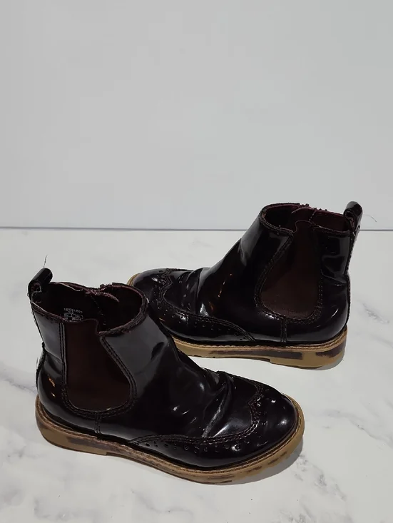 Zara Kids Dark Purple Burgundy Boots