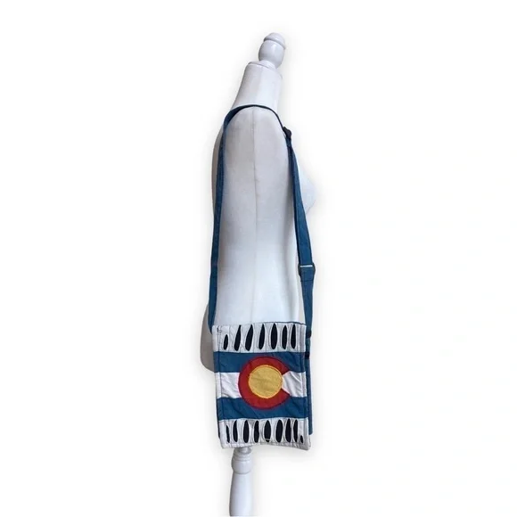 Colorado Flag Themed small to medium sized shoulder bag by Rising International.