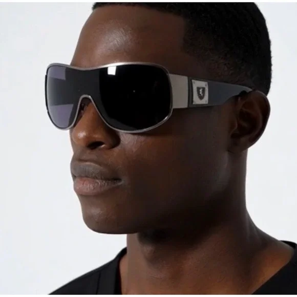 Men Sport Sunglasses‎ Driving Pilot Fishing Eyewear Wrap Glasses US Metal Frame