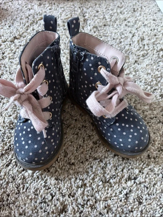 Cat & Jack Polka Dot Boots