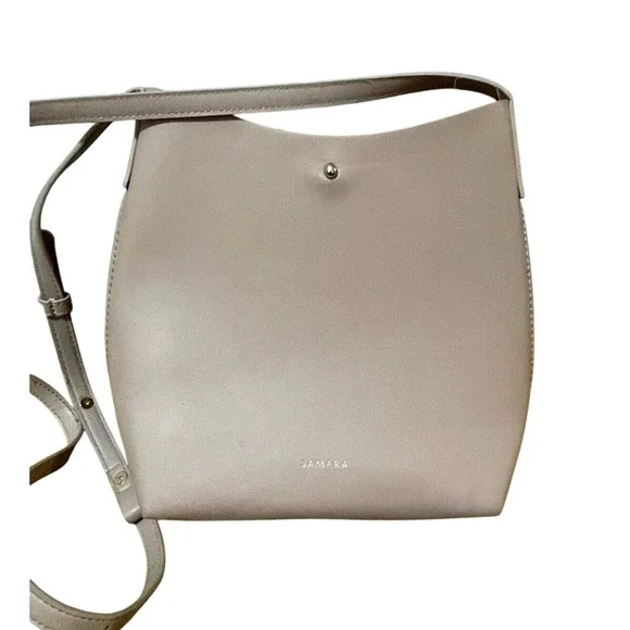 Samara Mauve Vegan Leather Mini‎ Crossbody Bag Adjustable Strap Minimalist Rose