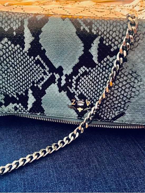 ZADIG & Voltaire Rock Savage        Python Crossbody/Clutch with orginal dustbag
