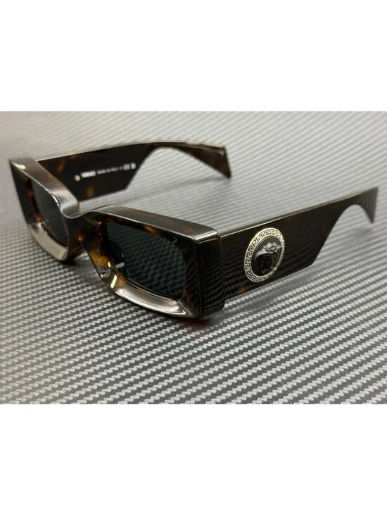 New Versace Men Brown Havana Sunglasses 52-20-140