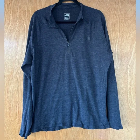 The North Face Gray Pullover Quarter Zip