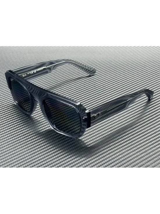 New Ray-Ban Men Transparent Grey Sunglasses 55-22-145