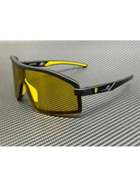 New Ferrari Men Matte Black Sunglasses 65-20-125
