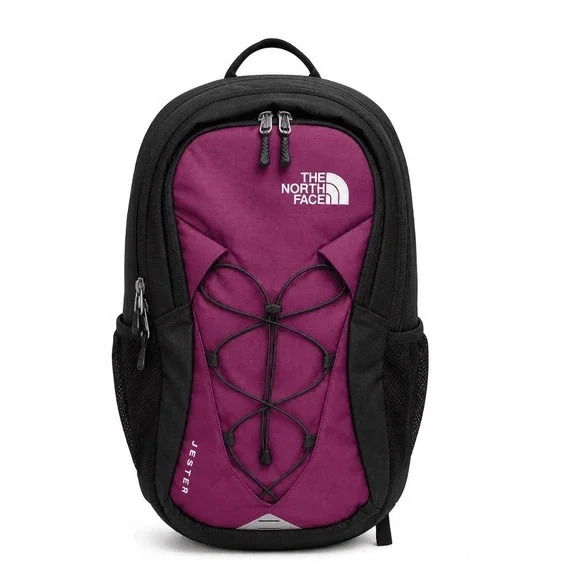 The North Face Jester Backpack Purple Black Laptop Sleeve School Travel New NWT
