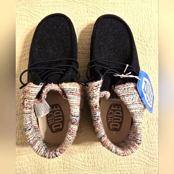 NWT Hey Dude Youth Wendy Wool Folded Ankle Booties