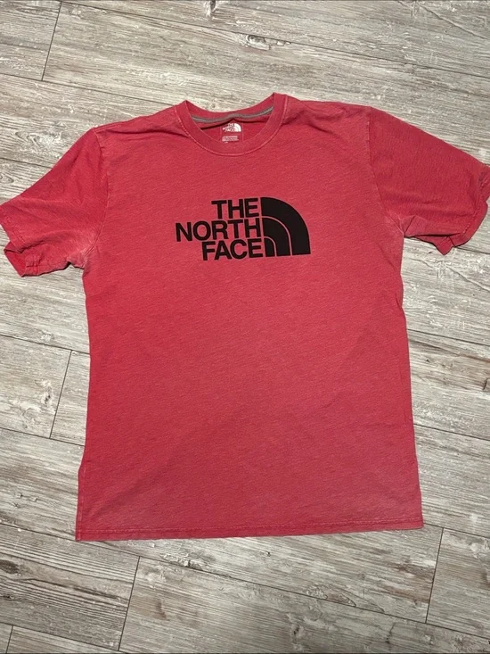 The North Face Men's Red Short Sleeve Logo Tee