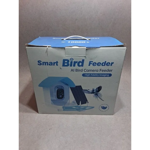 Smart Bird Feeder W/ Camera AI Identify 10000 Bird Species Solar Powered Bird