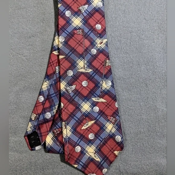 Golf Neck Tie West End Collections Rooster‎ silk