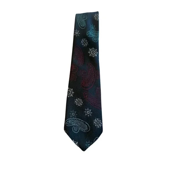 Oscar de la Renta Studio Brown Paisley Print Neck Tie 59