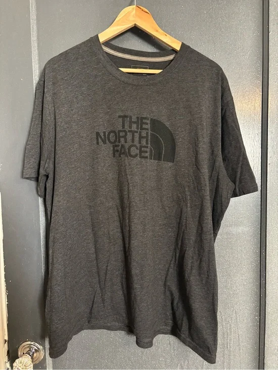 The North Face Men's Dark Charcoal Logo Short Sleeve Tee