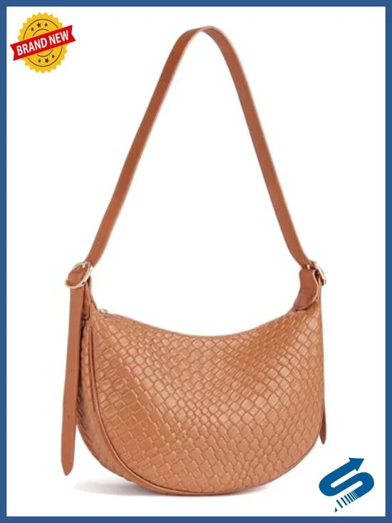 BOSTANTEN Women's Crescent Crossbody Bag Vegan Leather Hobo Shoulder Handbag