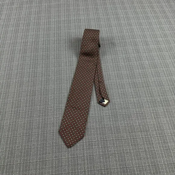 Polo Ralph Lauren Silk Tie Geometric Saks Fifth‎ Ave Handmade