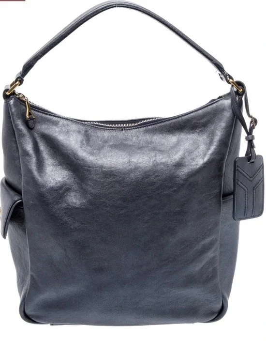 Yves Saint Laurent dark navy hobo