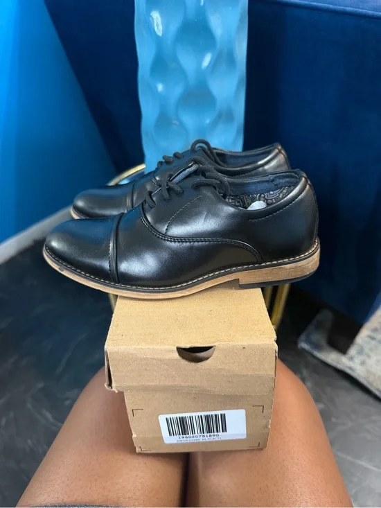 Classic Black Lace-Up Dress Shoes