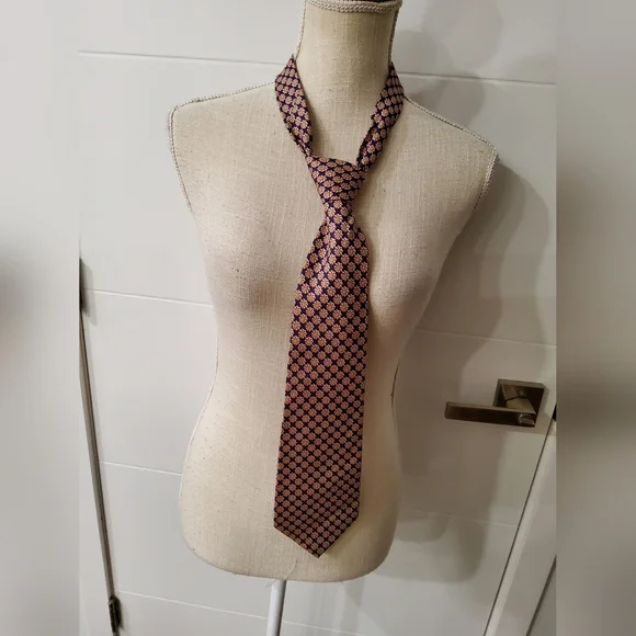 Polo by Ralph Lauren Purple Floral Patterned Dress Tie
