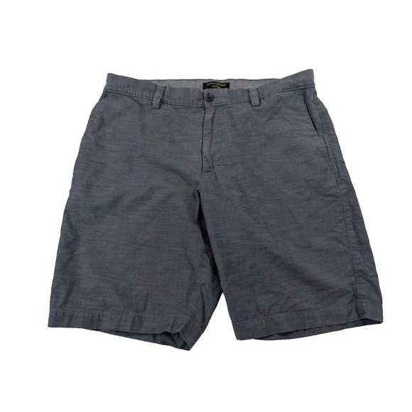 Banana Republic Aiden Chino‎ Shorts Mens 33 Blue Casual Preppy Beach Resort