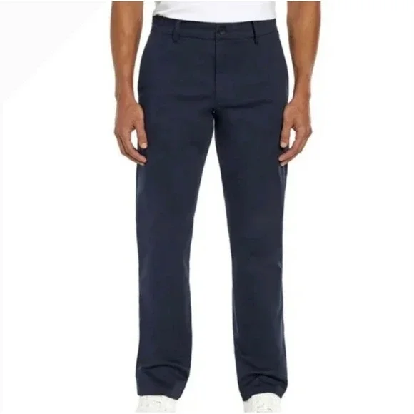 Banana Republic Chino Pant Men 30x29 Navy Blue Straight Fit Modern Preppy NEW