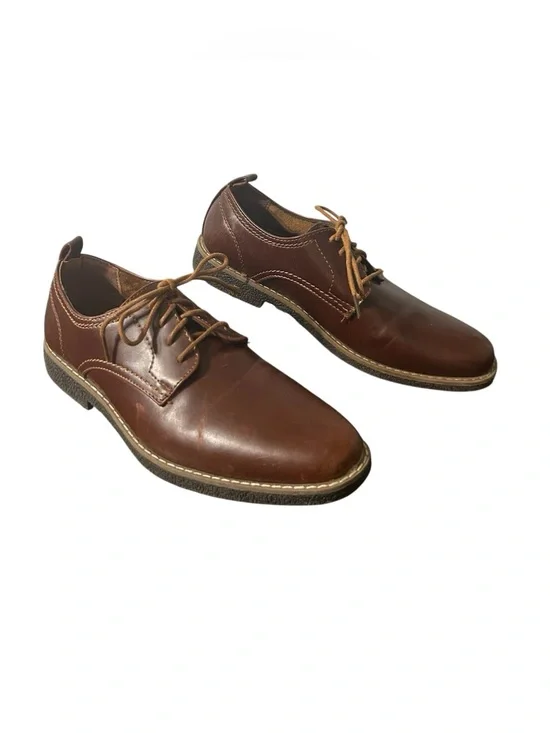 Deer Stags Boys' Zander Lace-up Dress Comfort Brown/Dark Brown - 5 1/2 Big Kid
