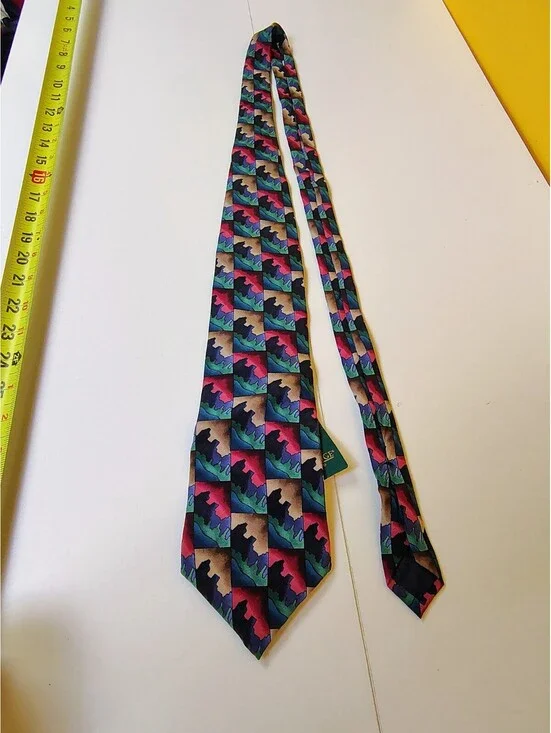 Vtg J Garcia Jerry Garcia Tie Dawn at the Ritz Carlton Collection Eight Silk NWT