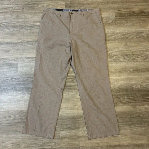 Banana‎ Republic Pants Mens 40x32 Beige Kentfield Straight Leg Flat Classic Fit