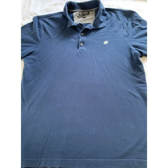 Banana Republic Polo Short Sleeve Shirt Men Large Blue
