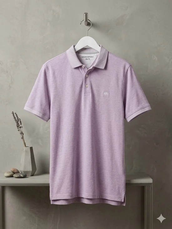 Banana Republic Men’s Lilac Polo Shirt