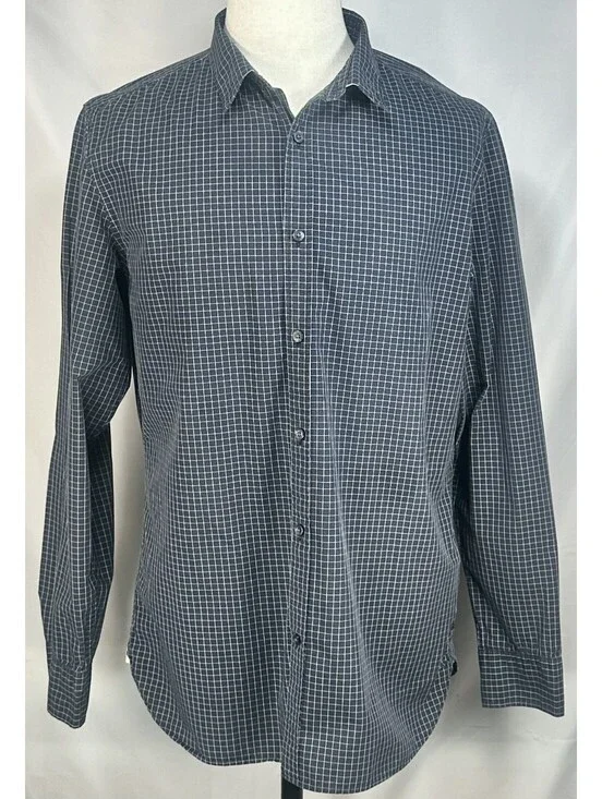 Banana Republic Heritage Tailored Slim Button Up Blue Mens L