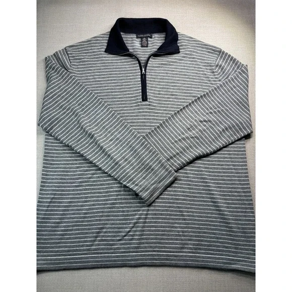 Banana Republic Men's Stretch Cotton Long Sleeve Quarter Zip Size XL