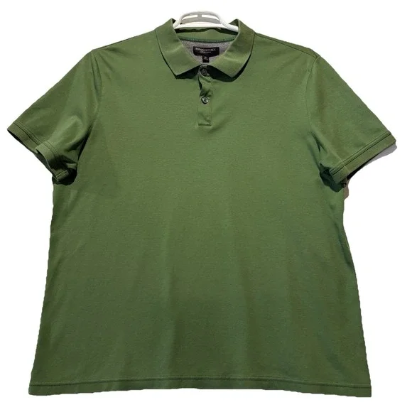 Banana Republic Men's‎ Short Sleeve Luxe Touch Polo Green Medium