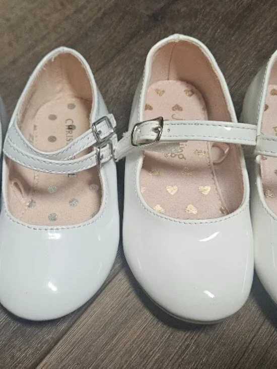 Two pair of baby girl dress shoes, size 7
