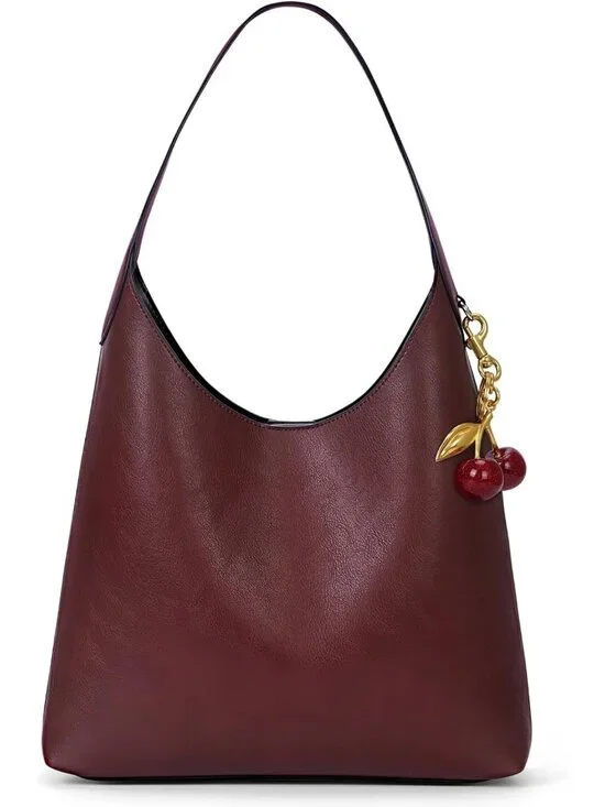 Chic Faux Suede Hobo Tote Bag for Women | Vegan Leather Shoulder Purse with