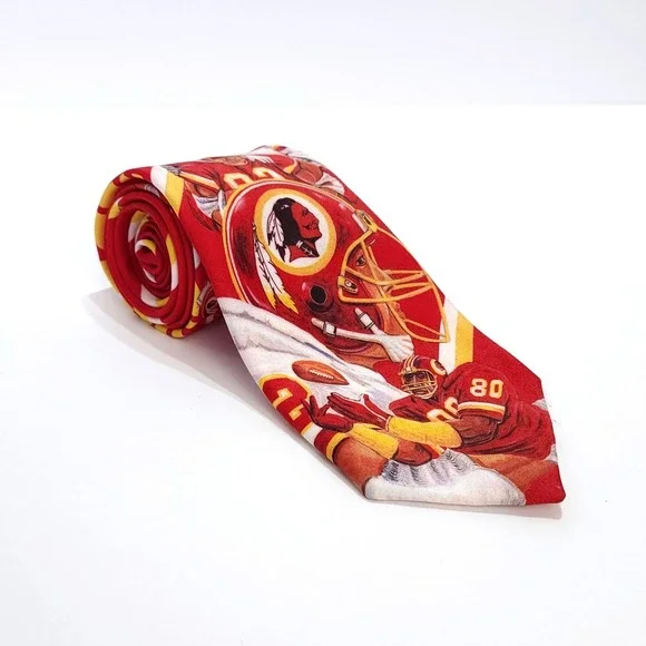 Ralph Marlin Washington Redskins Neck Tie Vintage 1990 NFL Football